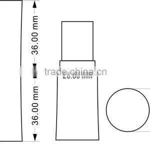 Wholesale Manufacturer Empty Cosmetic Black Lighted Lipstick Tube thumbnail-2