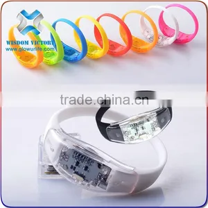 2016 Hot Selling LED Lighted Bracelet For Event,sound Activated Led Bracelet thumbnail-3