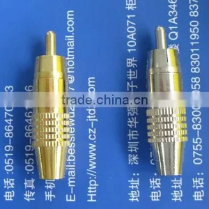 RCA PLUG GOLD CONNECTOR .RCA Plug thumbnail-2