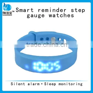 Smart Reminder Step Gauge Watches_bluetooth Sports Pedometer With Temperature Display thumbnail-1