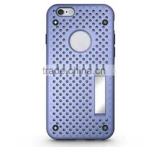 Durable Quick Heat Dispelling TPU PC 2 in 1 Hybrid Armor Ultra Thin Case for Iphone 6 6s Plus thumbnail-4