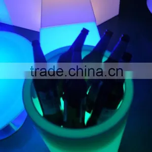 Shanghai Night Club Commercial Pub Acrylic LED Ice Barrel Keeps Beverage Refreshments Cold thumbnail-1