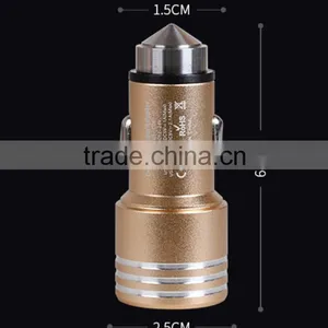 Metal Quick Charge 2.0 Car Mobile Charger Dual USB Output Quick Charge USB For Tablets ,mobile Phone thumbnail-1