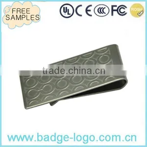 Etching Logo Top Quality Stainless Steel Money Clip thumbnail-3