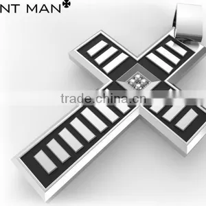 Costing Men Jewelry Necklace Pendant Stainless Steel Cross Pendant thumbnail-2