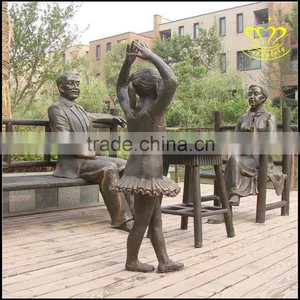 Landscape Bronze Sculpture Park City Decoration Custom Fun Sculpture thumbnail-1