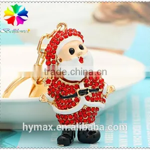 3D Father Christmas Metal Custom Keychain thumbnail-3