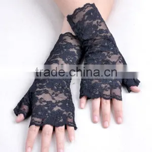 Fingerless Cheap Lace Gloves thumbnail-6