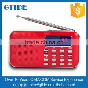 Red Portable Better Air Band Radio Transmitter Price Y-896 LED Light Retro Radio thumbnail-1