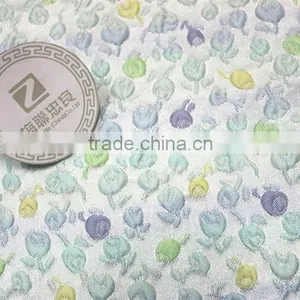 Embossment Jacquard Fabric in Flowers thumbnail-2