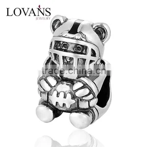 Diy Charms 925 Sterling Silver Baseball Charms Bracelet Beads thumbnail-1