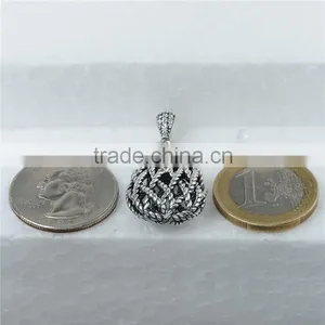 European Style Vintage Sterling Silver Pendant Necklace thumbnail-3