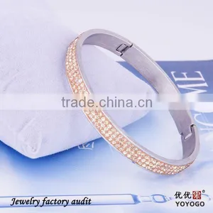 Wholesale Newest Crystalstainless Steel Bracelet 2014 thumbnail-1