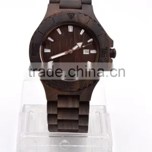 Hot Selling Japan Movement Quartz Wood Watch thumbnail-6