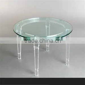 2016 New Design Modern Round Plexiglass Acrylic Coffee Table thumbnail-1