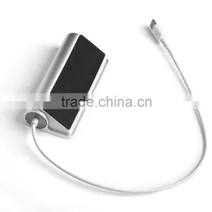 Aluminium Casing Usb Por Hub, Type C Change to 4 Port Usb 2.0 Hub for Macbook With LED Indicators thumbnail-4