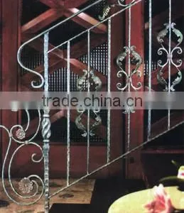 Outdoor Wrought Iron Balusters, Used Wroght Iron Stair Railing for Sale thumbnail-5