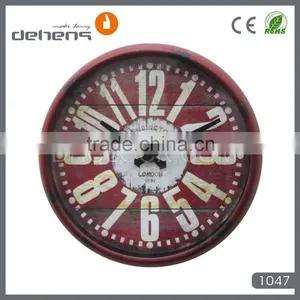 Vintage Large Metal Wall Clock in 16'' thumbnail-3