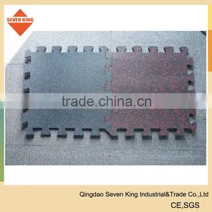 Best Quality Sound Insulation Rubber Flooring for Fitness Room 1mx1mx15mm Rubber Flooring for Gym thumbnail-3