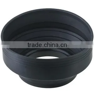China Wholesale Plastic Black 77mm 3 Stage Camera Lens Hood Supplier thumbnail-1