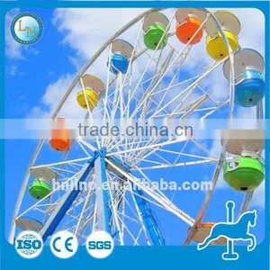 Amusement Park Products! China 16kw High Quality Ferris Wheel With Colorful LED Lights thumbnail-2