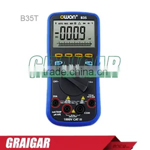 B35T OWON DM Series Digital Multimeter Datalogger+multimeter + Temperature Meter Function as 3 in 1,support via Smart Power-off thumbnail-1
