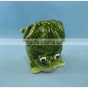 Ceramic Frog Garden Pot, Pottery Garden Decoration Flower Pot, Garden Frog Planter thumbnail-2