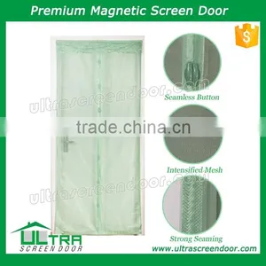 Green Color Magnetic Interior Door Screen Curtain Leave Pests Out thumbnail-1