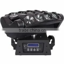 Factory Price LED 8*12W FULL Color Stage Beam Double Row Moving Head Spider Light thumbnail-2