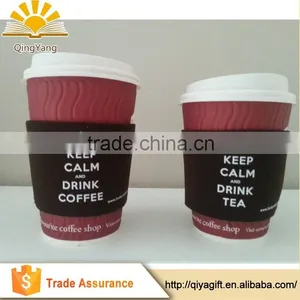 New Design Reusable Neoprene Cup Sleeve Custom Coffee Cup Sleeves Paper Cup Sleeve thumbnail-1