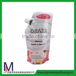 Custom Print Stand up Pouch With Spout for Juice Milk Packaging thumbnail-4