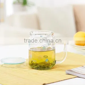 20oz Hot Sale Glass Mason Jar Beverage Cups Drink Cup With Plastic Lid thumbnail-1