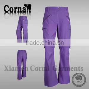 Spring Autumn Soft Polyester Detachable Trouser Nylon Cottony Stretch Fashionable Ladies Pants Ladies Suit With High Quality thumbnail-4