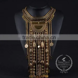 High Quality Vintage Rhinestone Chunky Statement Necklace Tin Alloy Fashion Women Pendant Necklace 6390076 thumbnail-2