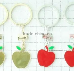 Our New Design APPLE SHAPE Metal Keychain thumbnail-1