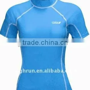 Women's UV50+ Custom Mma Rash Guard for Blue Colour thumbnail-1