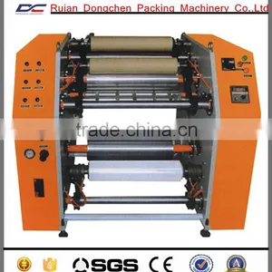 1300 Semi Automatic PVC Stretch Film Slitting Rewinding Machine thumbnail-1