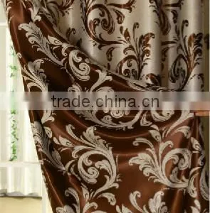 Customized Window Curtain Fabric, Jacquard Fabirc 036 Fire Retardant Blackout Fabric for Bedroom thumbnail-1