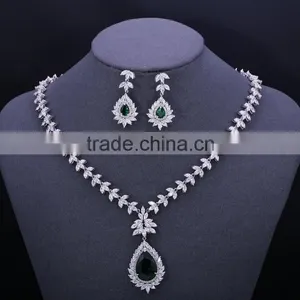 Cheap Wedding Jewelry Set,zircon Tear Drop Jewelry Set thumbnail-1