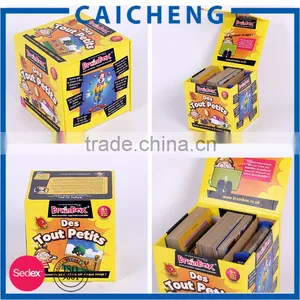 Lid Hinged Base With Extend Flap Rigid Paper Print Box for Play Card thumbnail-6
