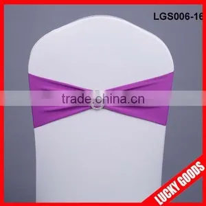 Wedding Decorative Cheap Purple Chair Bands Wholesale thumbnail-1