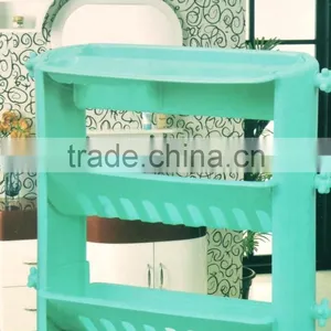 Kawachi 3 Tier Corner Storage Shelf Plastic Bathroom Rack thumbnail-2