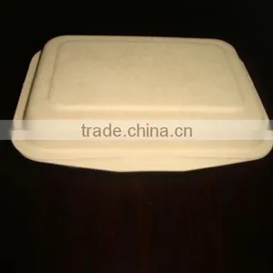 Eco Friendly Biodegradable Wheat Straw Disposable Paper Bento Lunch Box thumbnail-2