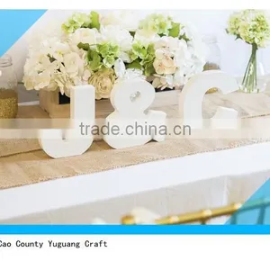 White Decorative Wooden Letters Wholesale for Wedding Decor thumbnail-2