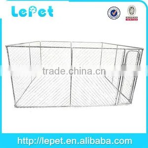Custom Logo Large Outdoor Galvanized Chain Link Dog Fence Kennel Dog Cage Fence thumbnail-2