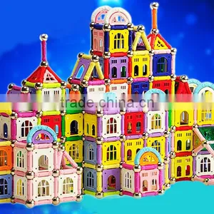 2016 Well Sale Colorful Box Complex Brain Exercise Magnetic Building Block Brick Toys thumbnail-1