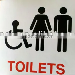Adhesive Vinyl Sticker Sign/toilets Sign thumbnail-1