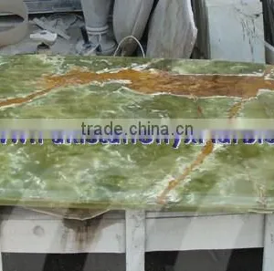 A GRADE DARK GREEN ONYX TABLE TOPS COLLECTION thumbnail-2