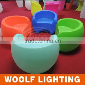 Modern Hotel Nightclub Bar Illuminated LED Sofa thumbnail-5