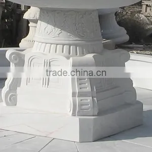 Large Outdoor Stone Fountain With Lady Statue thumbnail-3